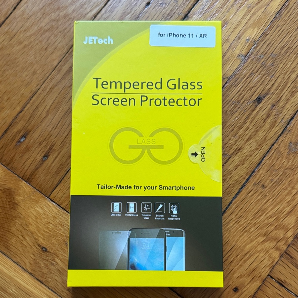 JETech Yellow Tempered Glass Screen Protector for iPhone 11/XR